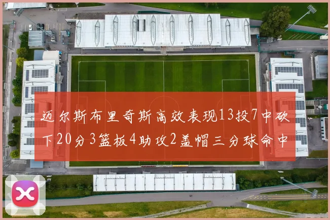 迈尔斯布里奇斯高效表现13投7中砍下20分3篮板4助攻2盖帽三分球命中率出色